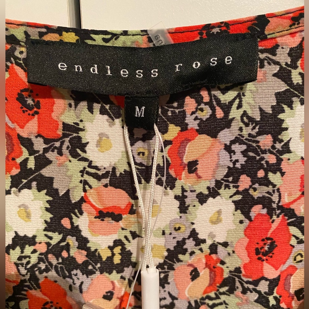 🔥 NWT ENDLESS ROSE GLORAL PLEATED ROMPER - Picture 6 of 10
